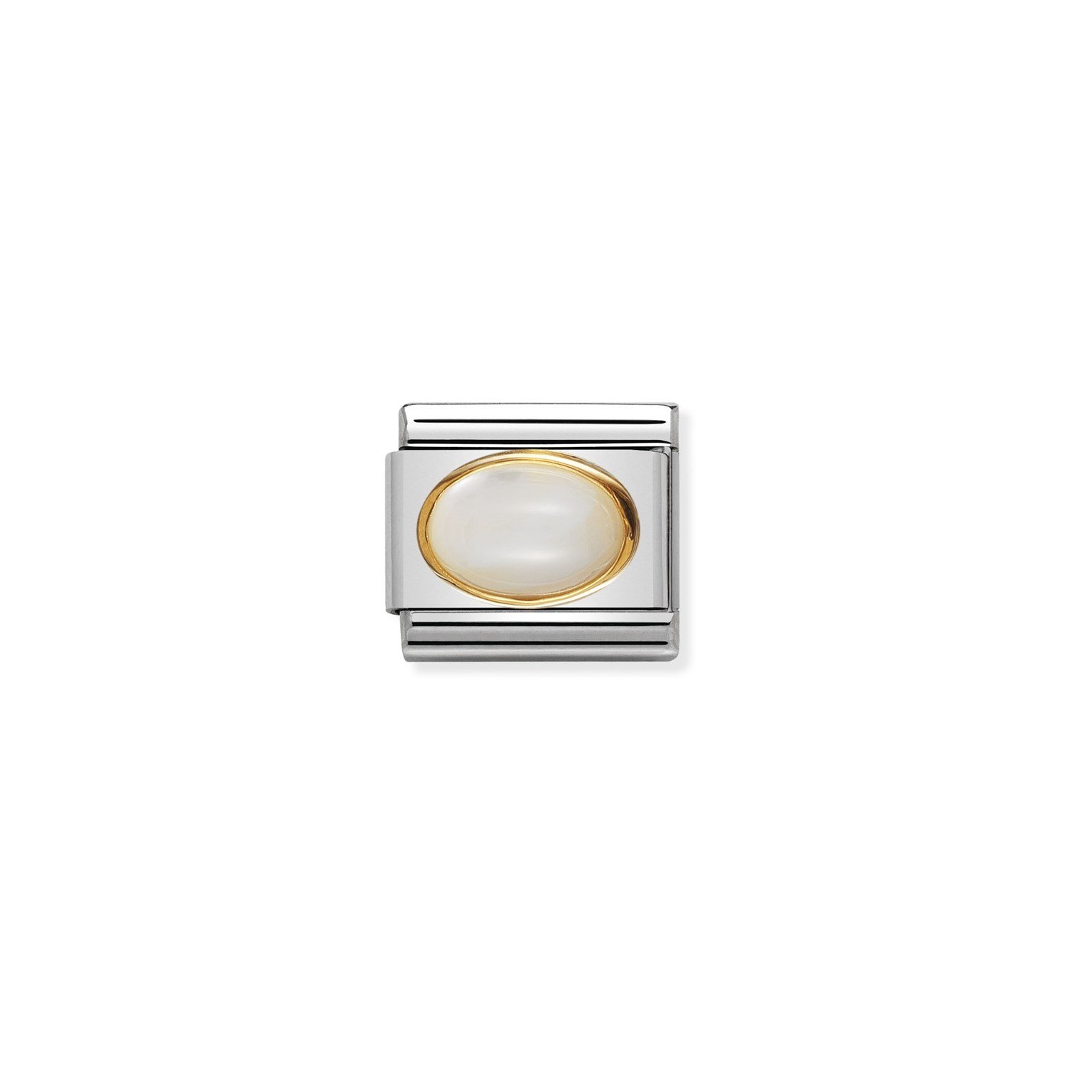 Composable Classic Link Beyaz Mother of Pearl 18 Ayar Altın