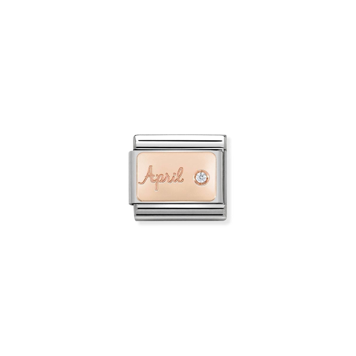 Composable Classic Link Elmas Nisan 18 Ayar Altın