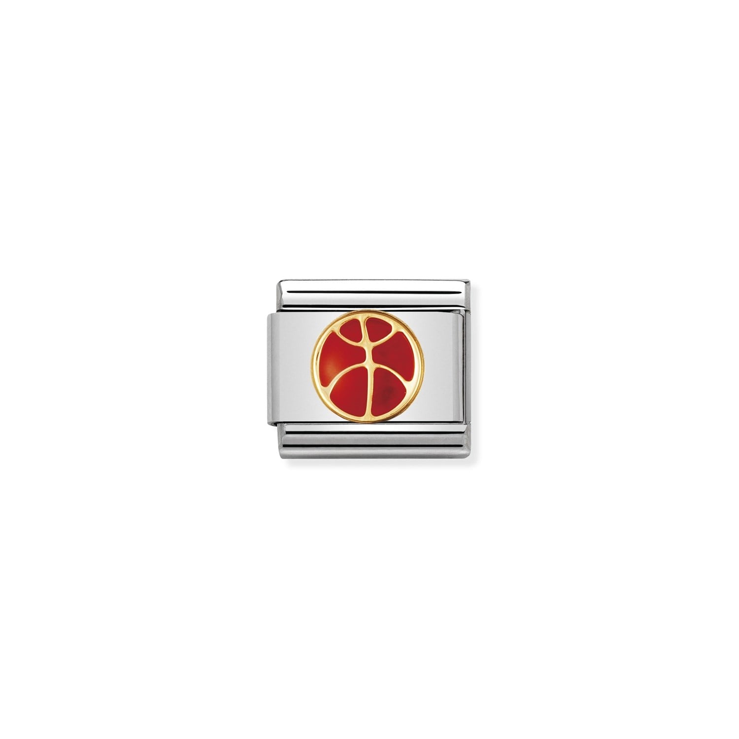 Composable Classic Link Emaye Basketbol Topu 18 Ayar Altın
