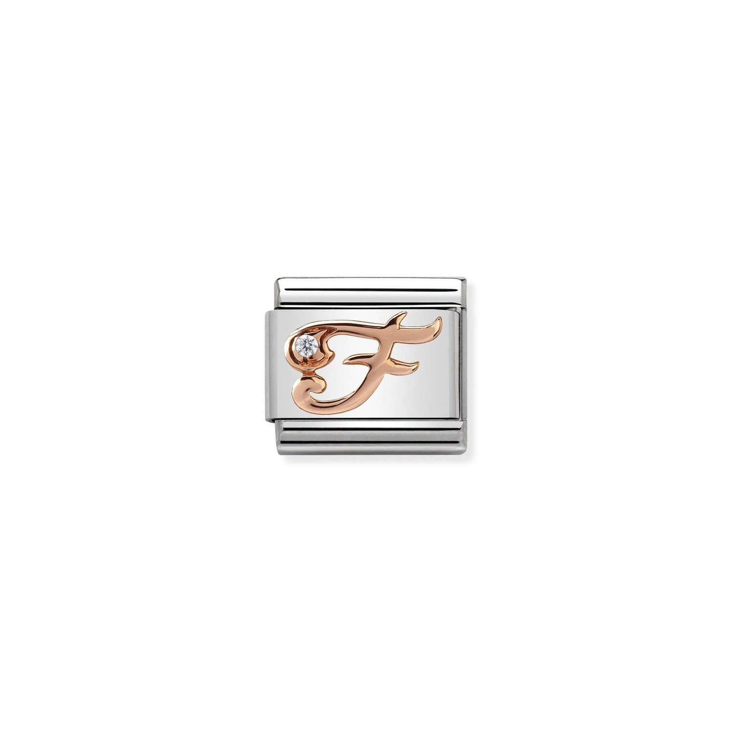 Composable Classic Link F Harfi 9 Ayar Rose Gold
