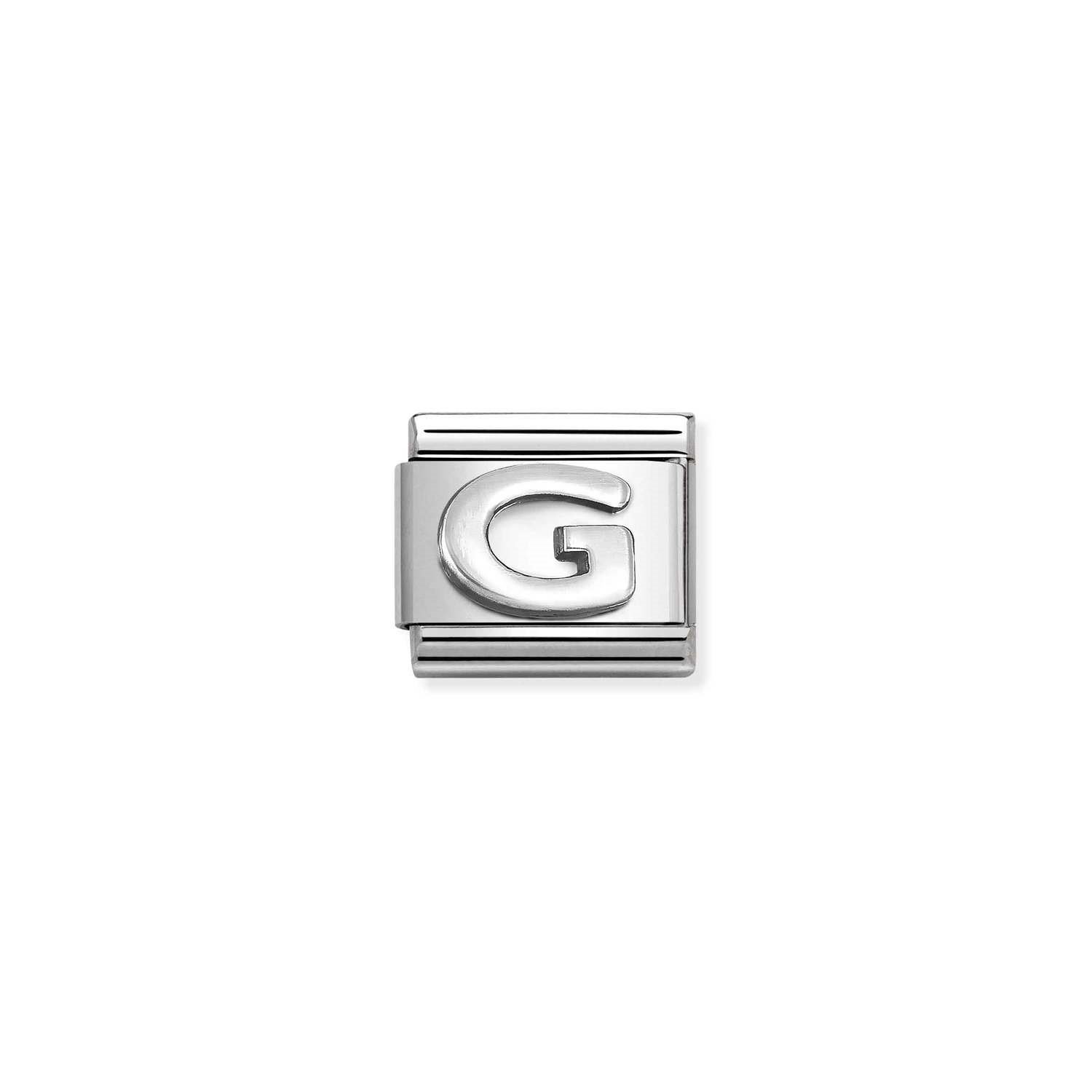 Composable Classic Link G Harfi Detaylı 925 Ayar Gümüş
