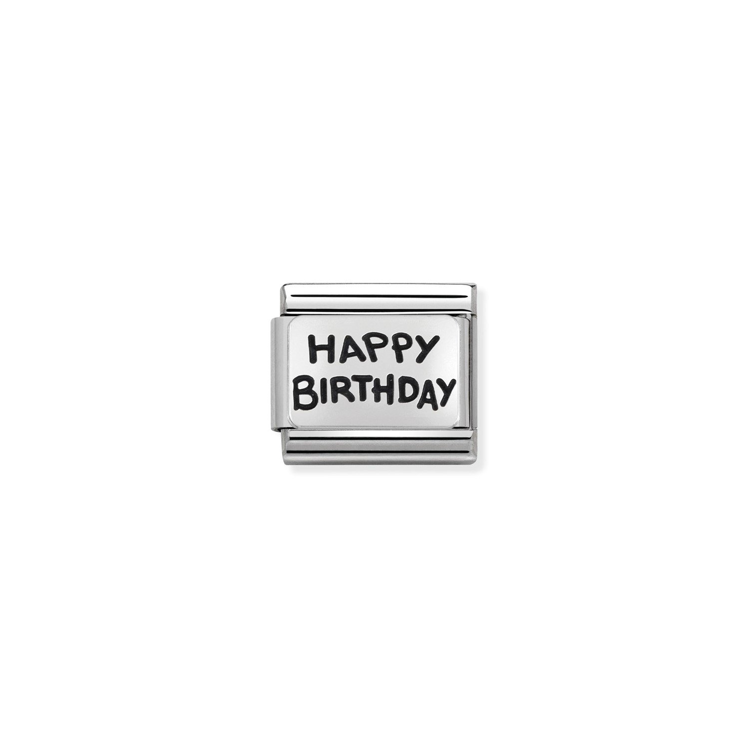 Composable Classic Link Happy Birthday 925 Ayar Gümüş