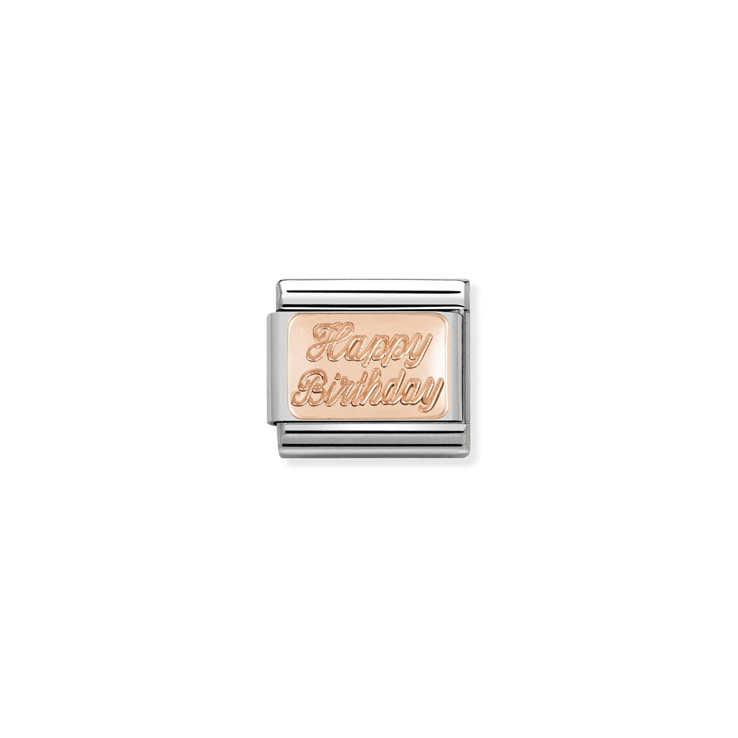 Composable Classic Link Happy Birthday 9 Ayar Rose Gold