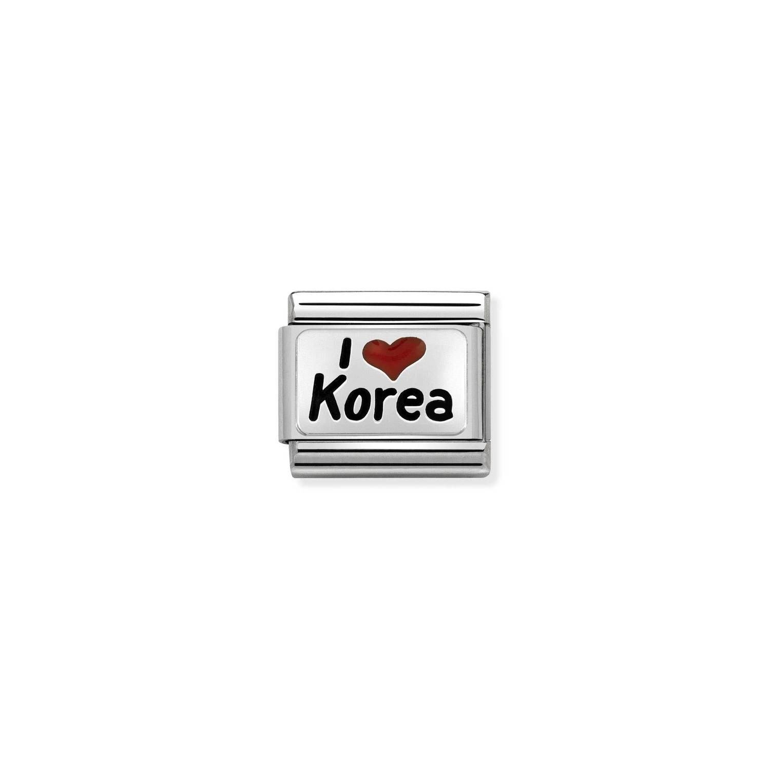 Composable Classic Link I Love Korea  925 Ayar Gümüş