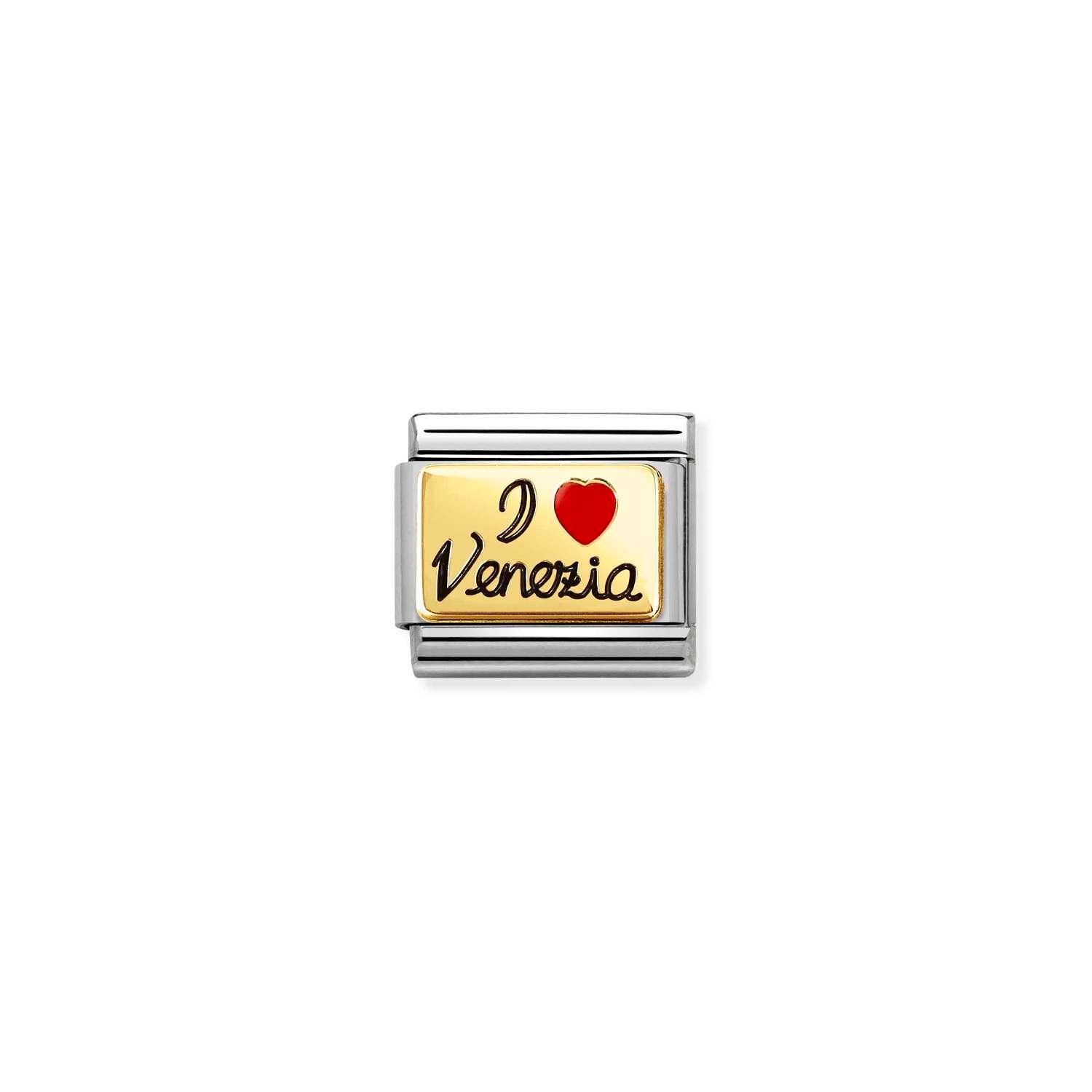 Composable Classic Link I Love Venezia 18 Ayar Altın