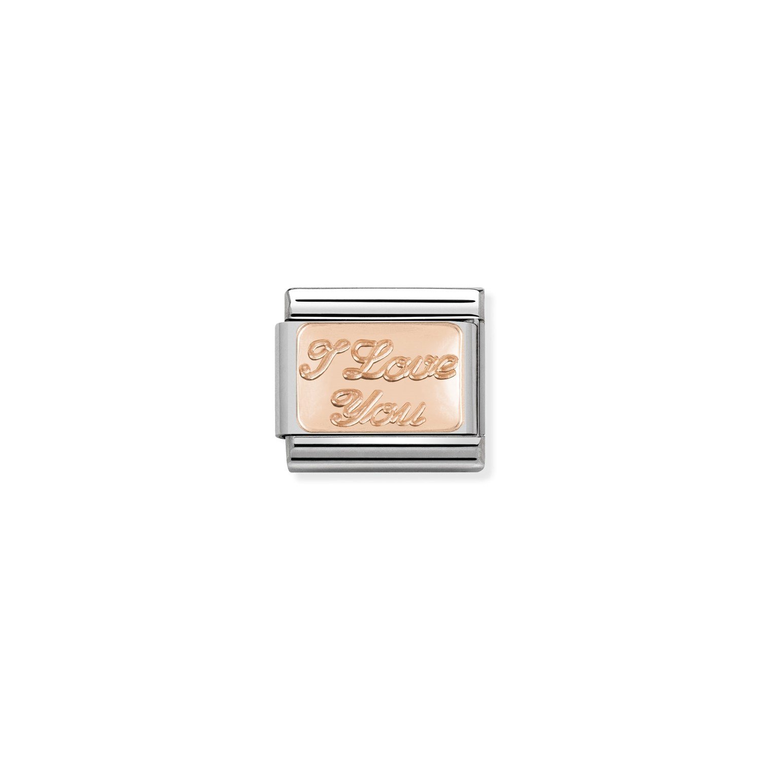 Composable Classic Link I love You Detaylı 9 Ayar Rose Gold