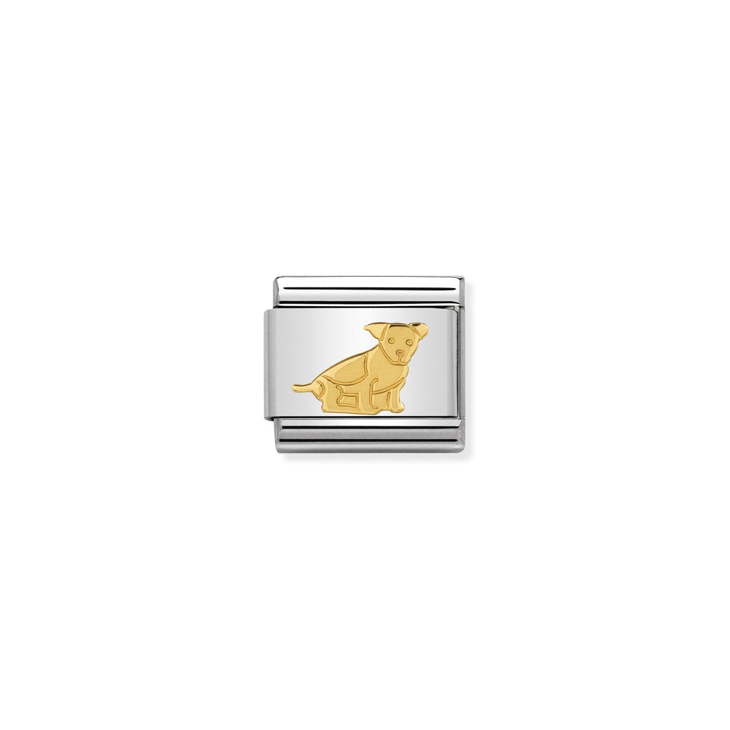 Composable Classic Link Köpek Detay 18 Ayar Altın