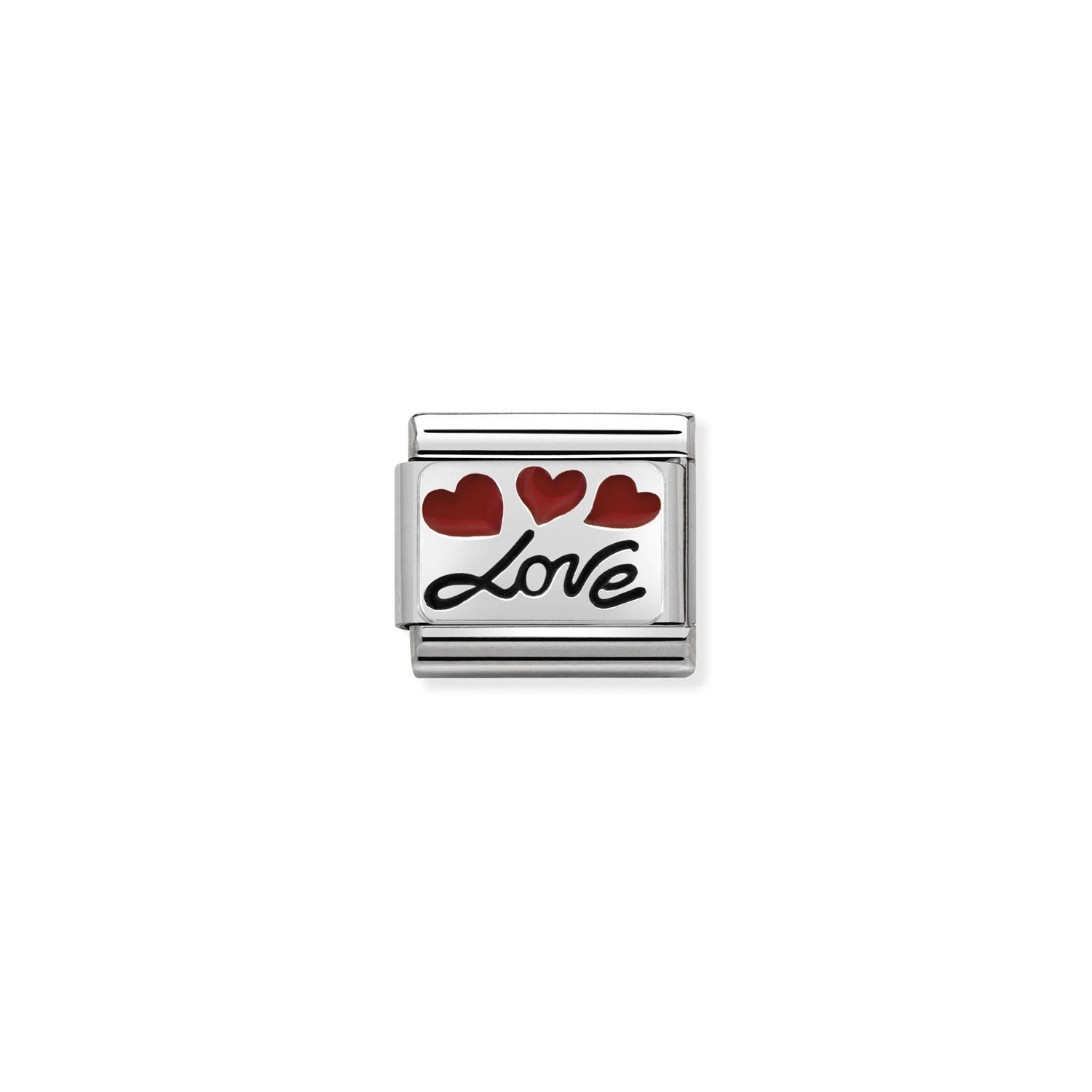 Composable Classic Link Love Simgeli 925 Ayar Gümüş