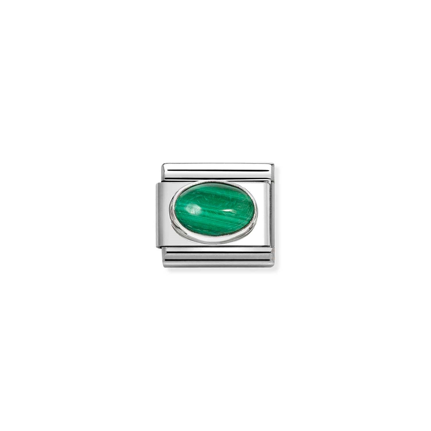 Composable Classic Link Malahit Taşlı 925 Ayar Gümüş