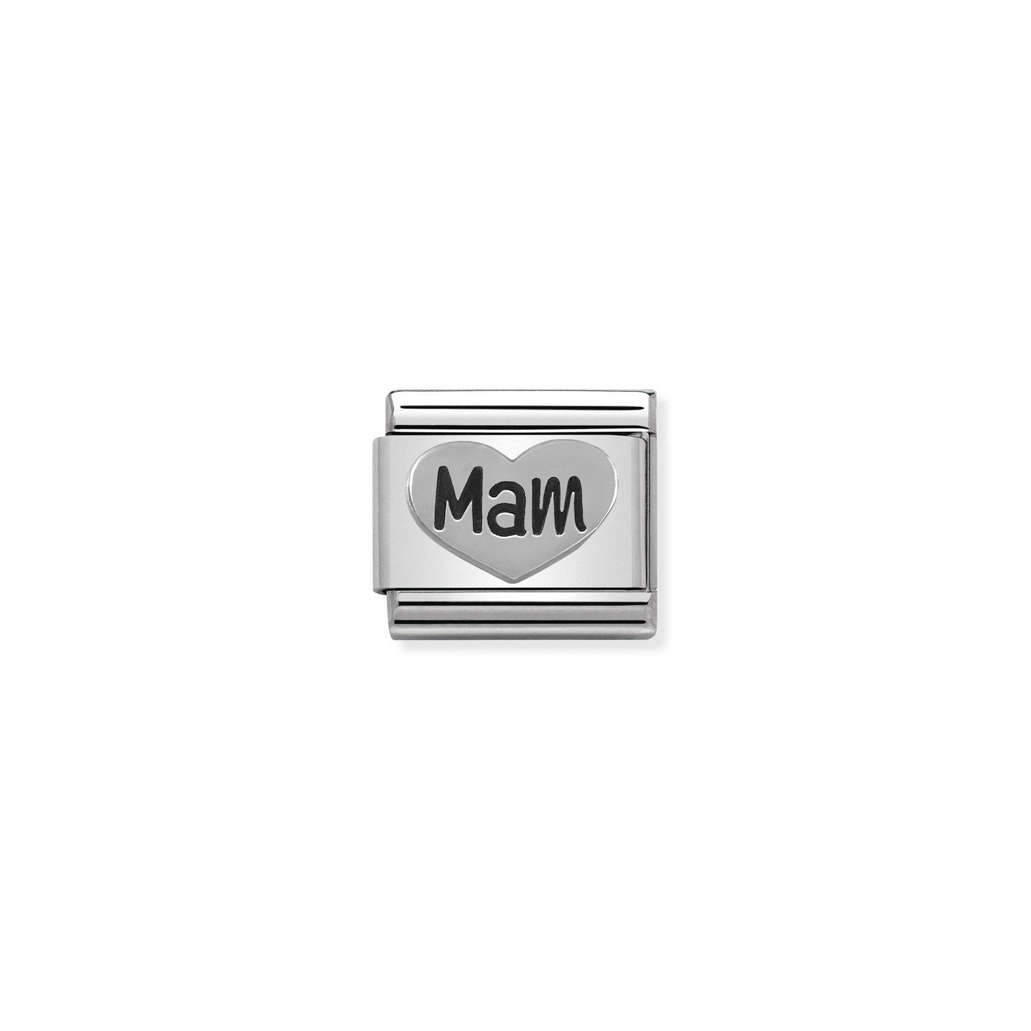Composable Classic Link Mam Kalp 925 Ayar Gümüş
