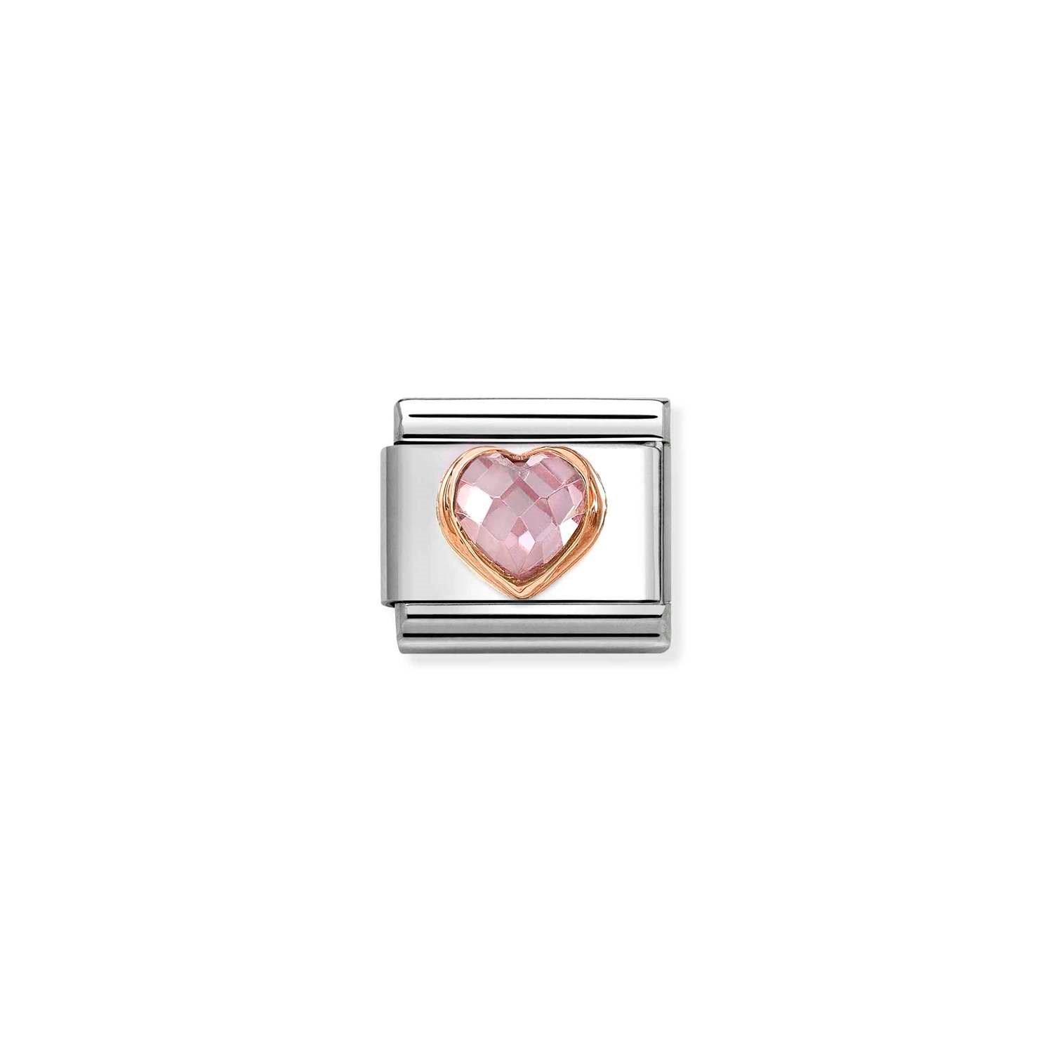 Composable Classic Link Pembe Kalp 9 Ayar Rose Gold