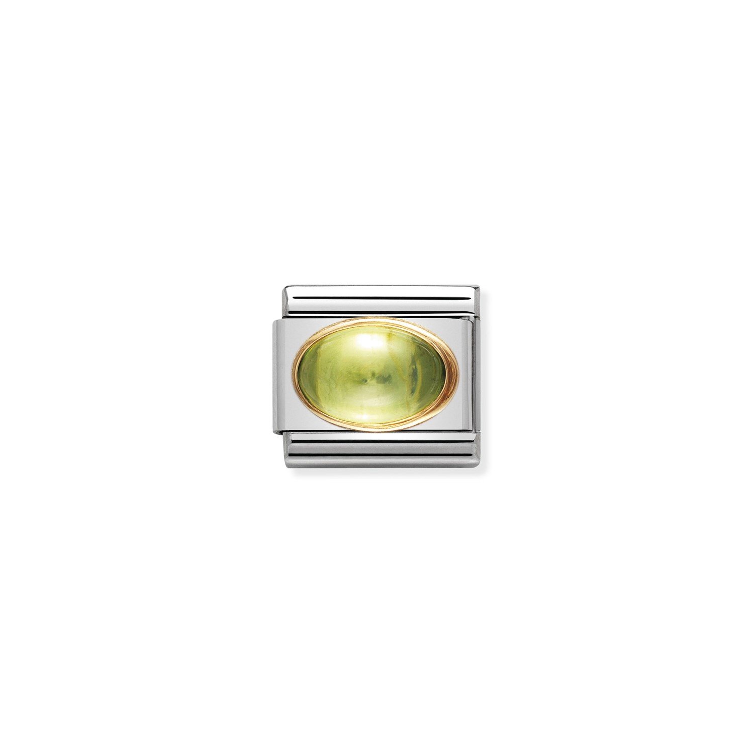 Composable Classic Link Peridot Taşlı 18 Ayar Altın