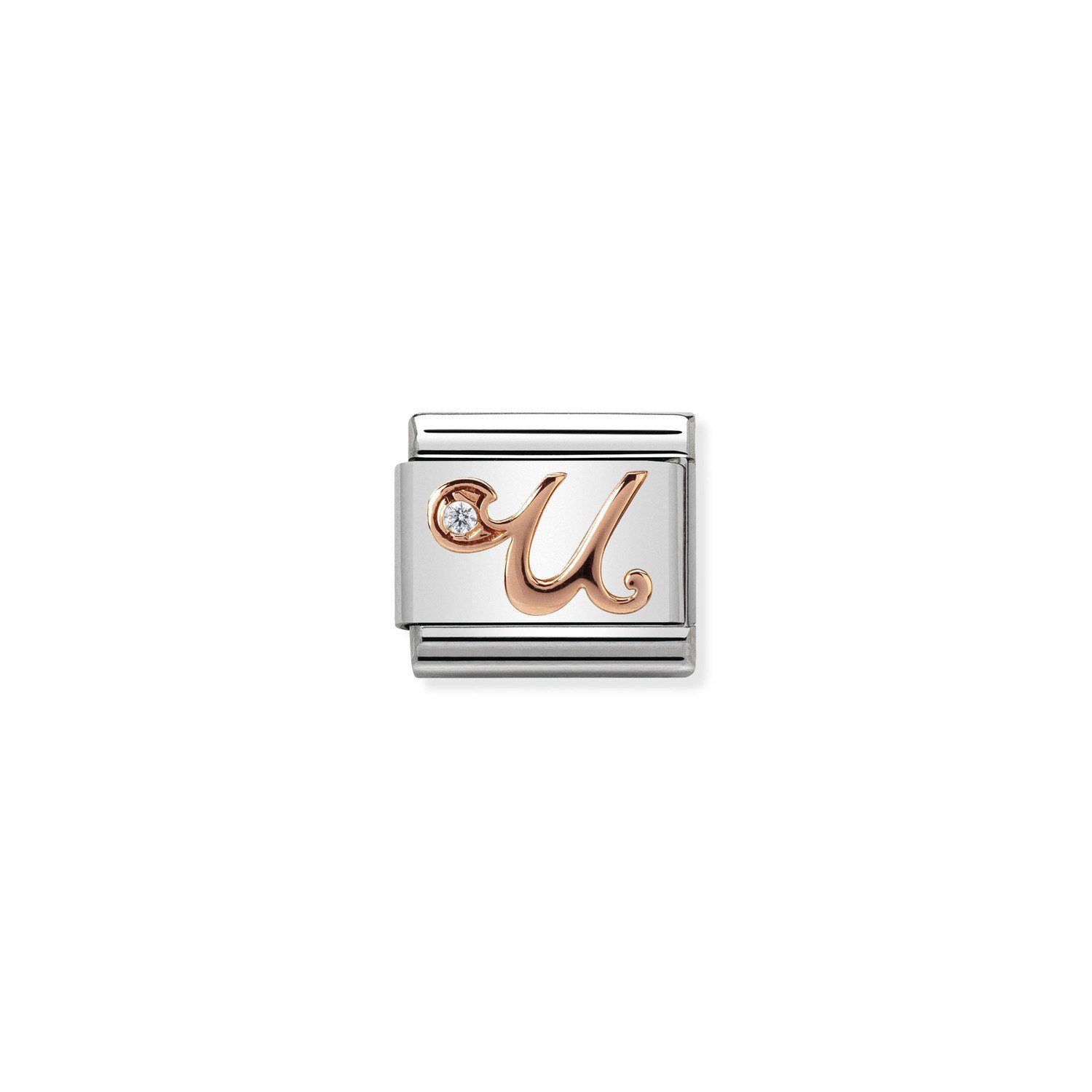 Composable Classic Link U Harfi 9 Ayar Rose Gold