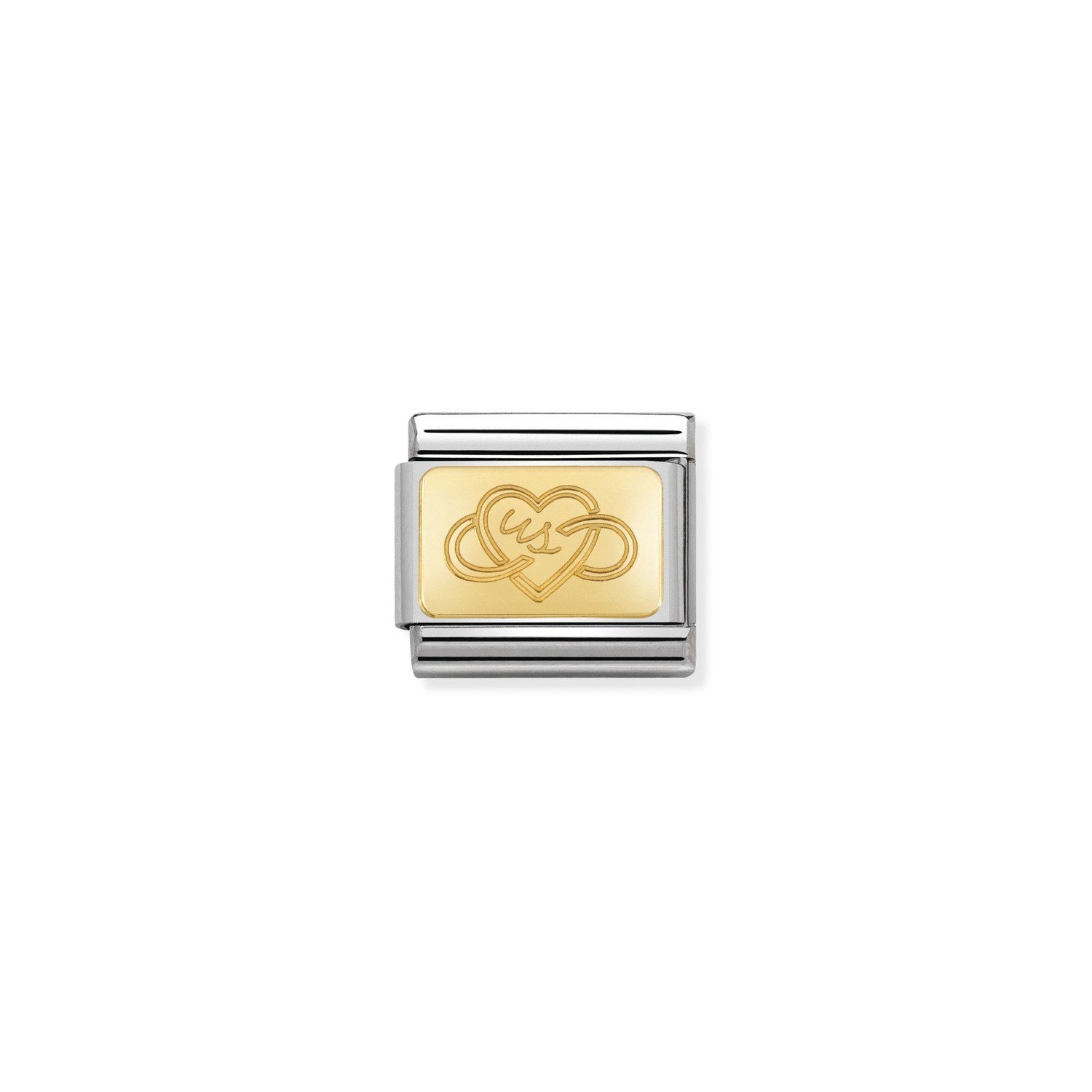 Composable Classic Link US Heart 18 Ayar Altın