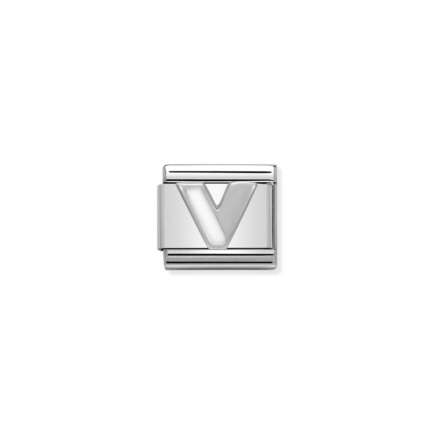 Composable Classic Link V Harfi 925 Ayar Gümüş
