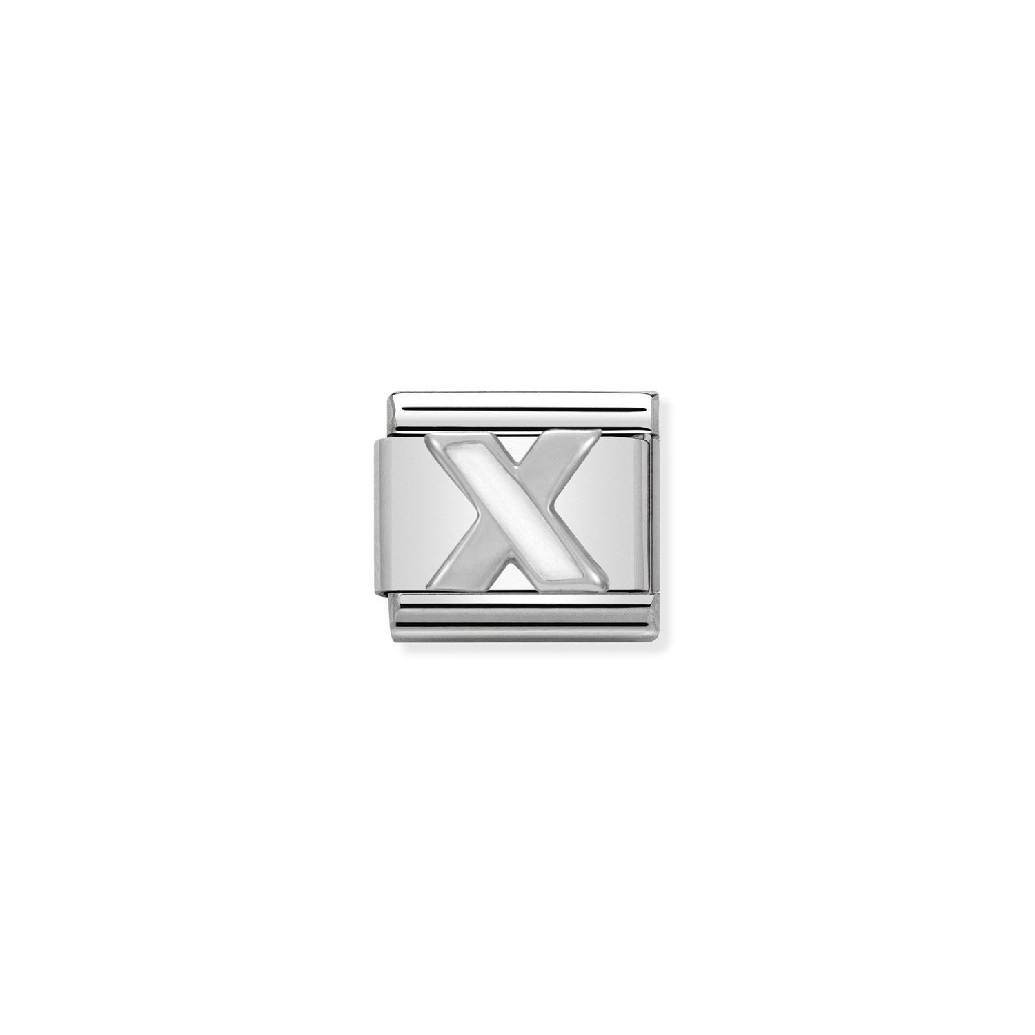 Composable Classic Link X Harfi 925 Ayar Gümüş