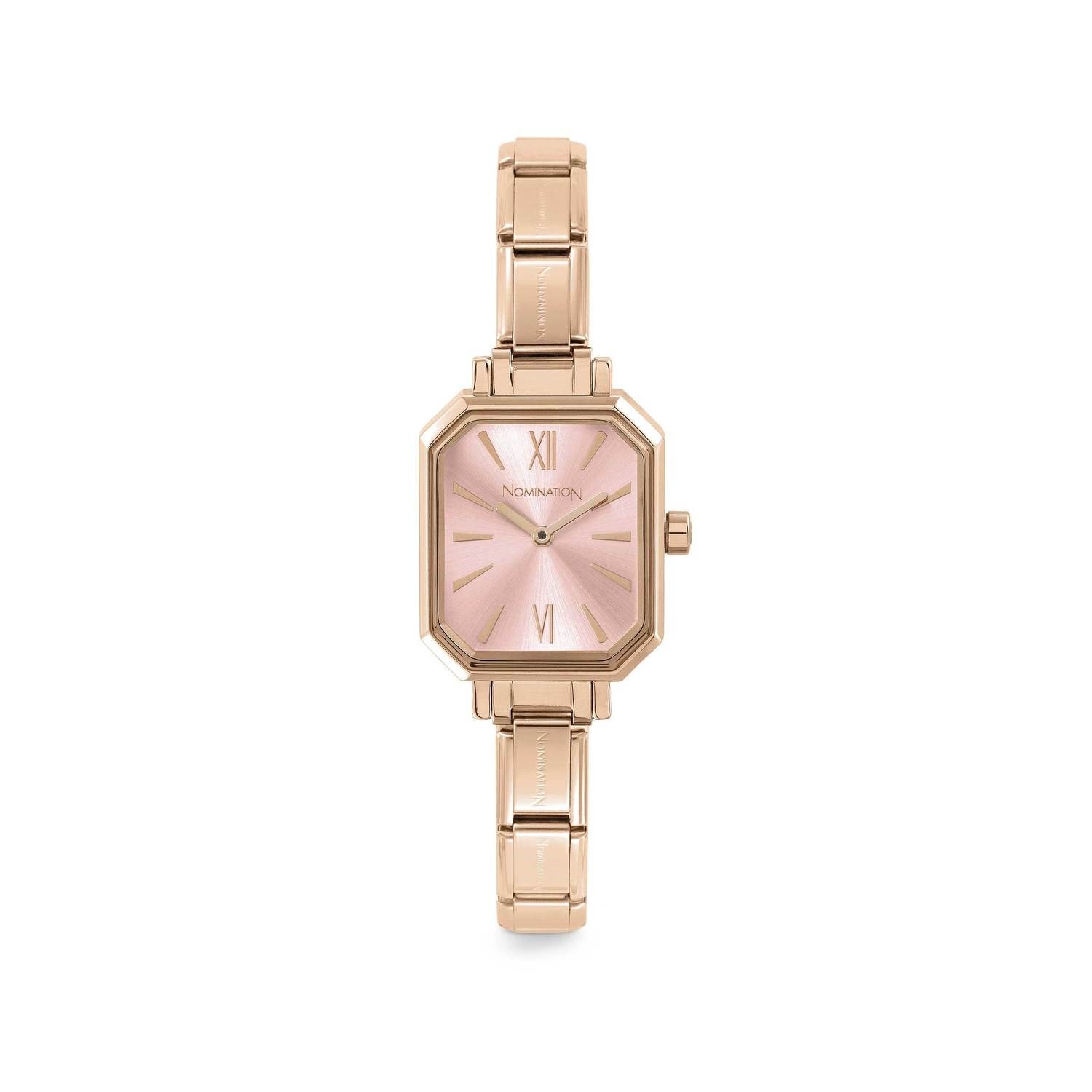 Composable Classic Time Dikdörtgen Rose Gold Kadran Rose Gold Kadın Kol Saati