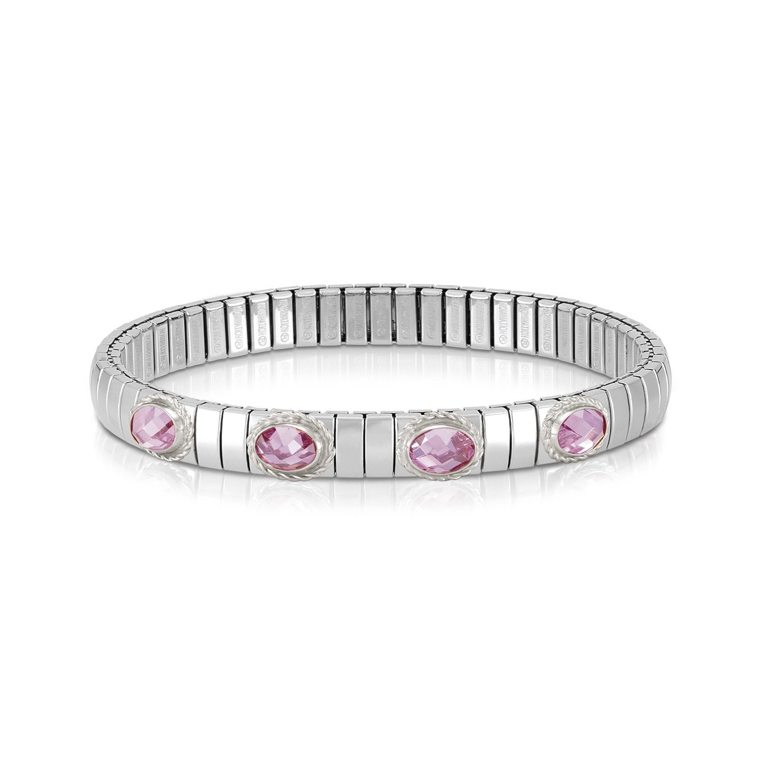 Extension 043420 003 Pembe Zirkon Taşlı 925 Ayar Gümüş Bileklik