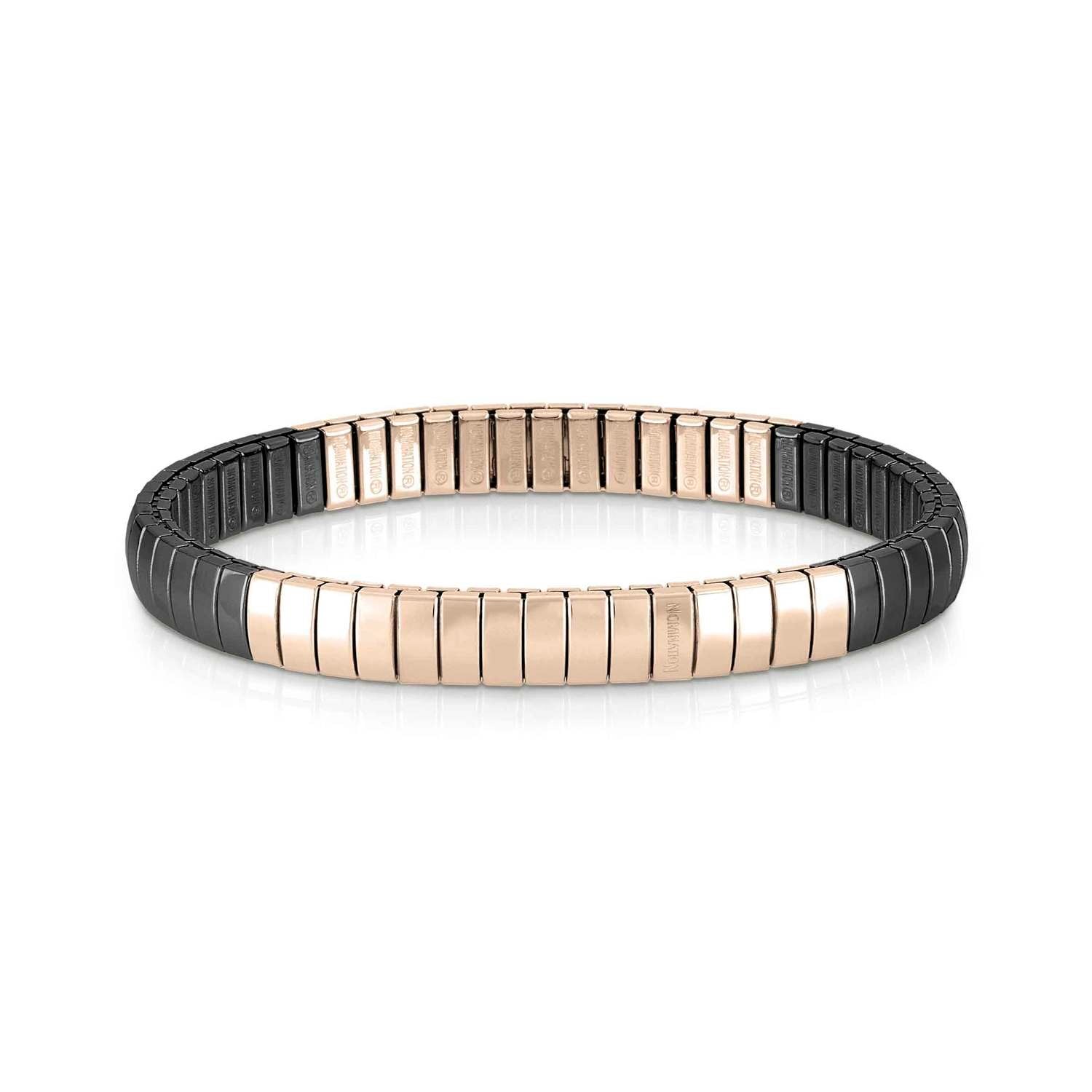 Extension 044533029 Siyah ve Rose Gold Renk Çelik Bileklik