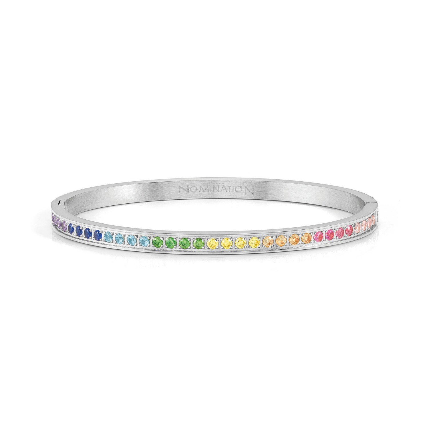 Pretty Bangles Çok Renkli Zirkon Taşlı Bileklik Gümüş Renk Small