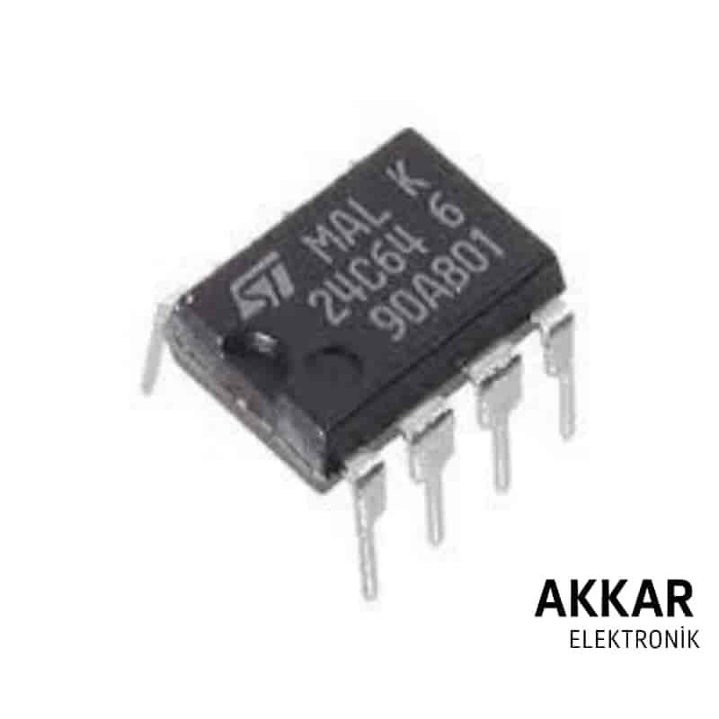 24C64 DIP-8 EEPROM Entegresi