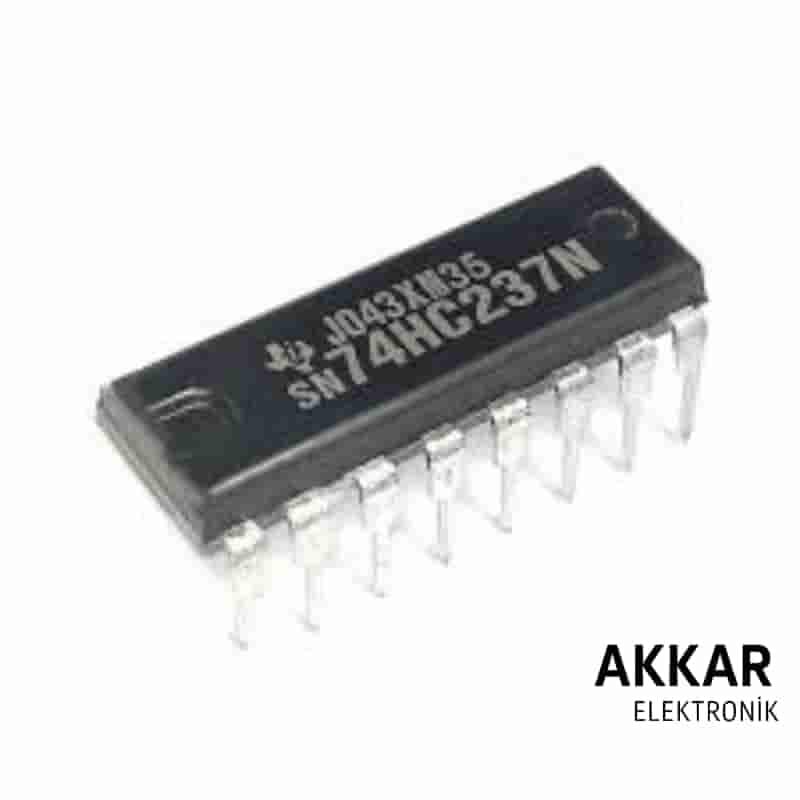 74HC237 DIP-16 Decoder Multiplexer Entegresi