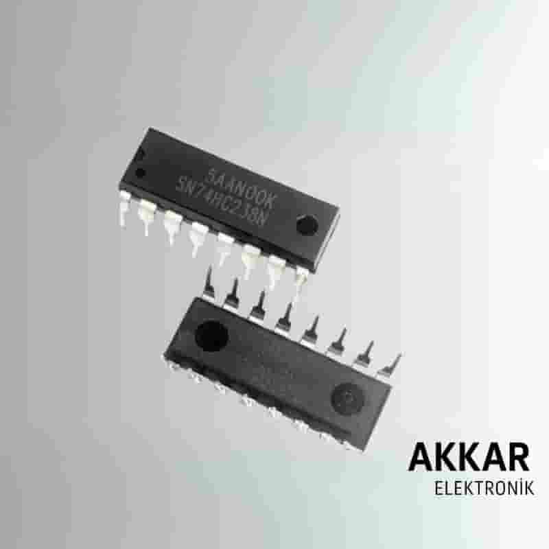 74HC238 DIP-16 Decoder Multiplexer Entegresi