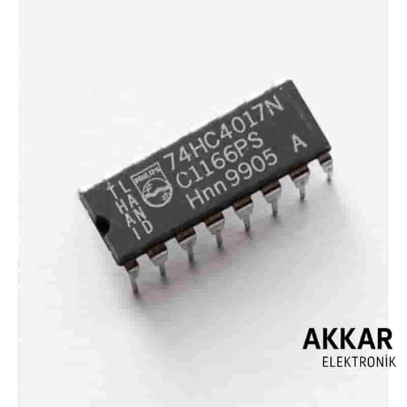 74HC4017 Sayıcı Entegresi