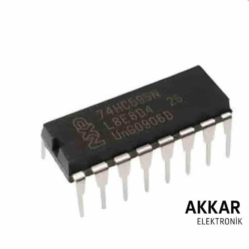 74HC595 DIP-16 Shift Register Entegresi