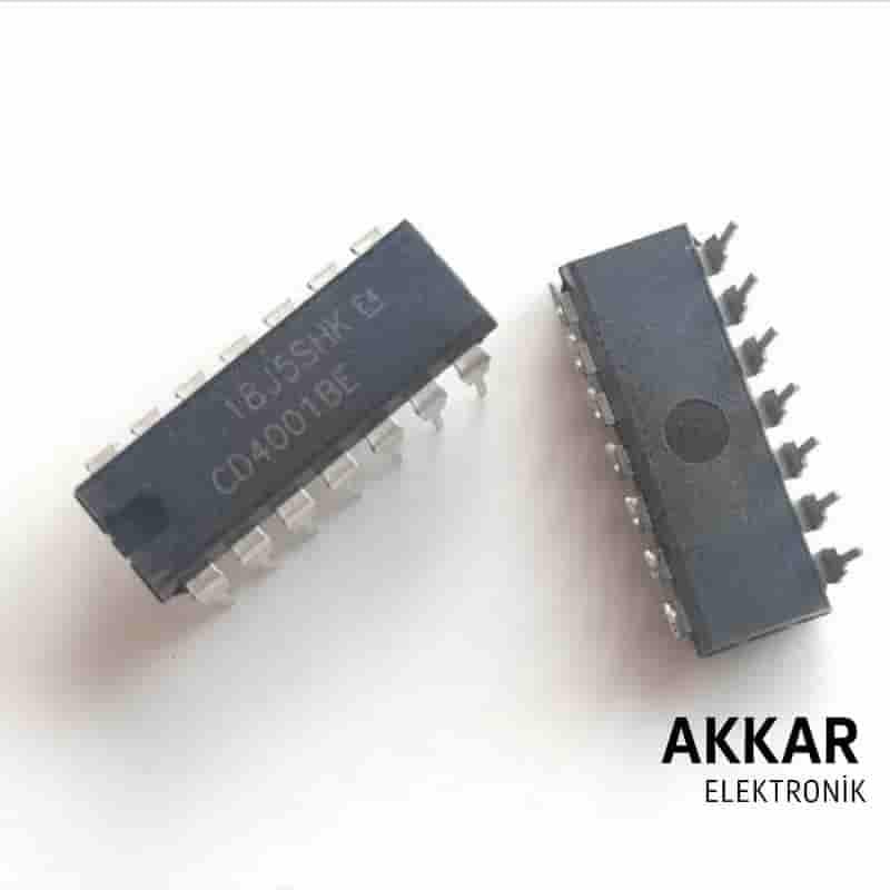 CD4001 DIP-14 Invertör ve Kapı Entegresi