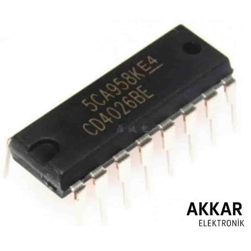 CD4026 Sayıcı ve Bölücü Entegresi