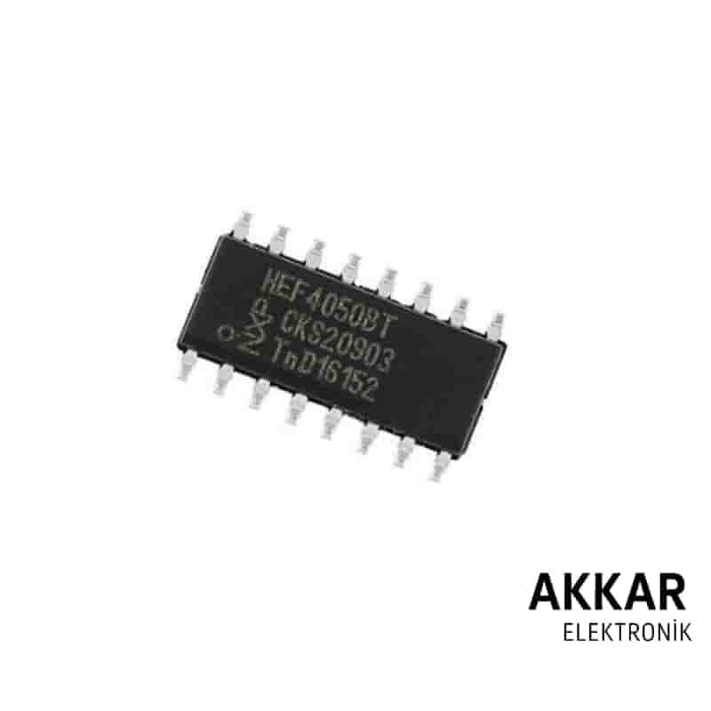 CD4050 SOIC-16 SMD Buffer Entegresi