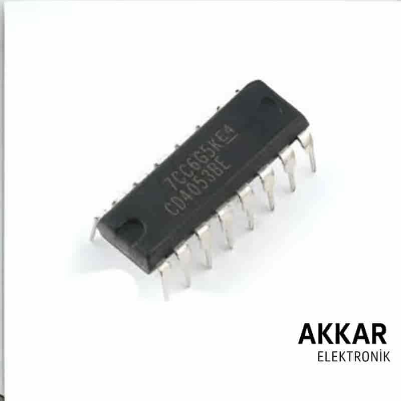 CD4053 DIP-16 Multiplexer Demultiplexer Entegresi