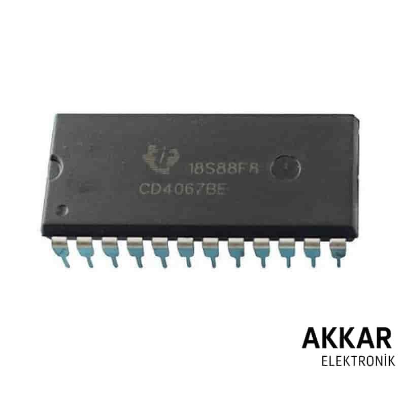 CD4067 DIP-24 Multiplexer Demultiplexer Entegresi