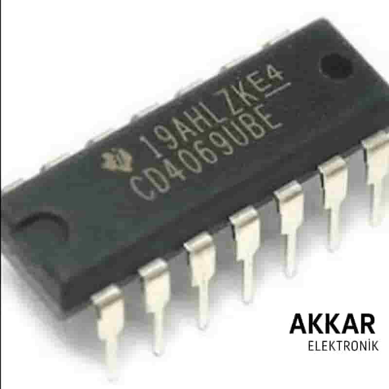 CD4069 DIP-14 Invertör ve Kapı Entegresi