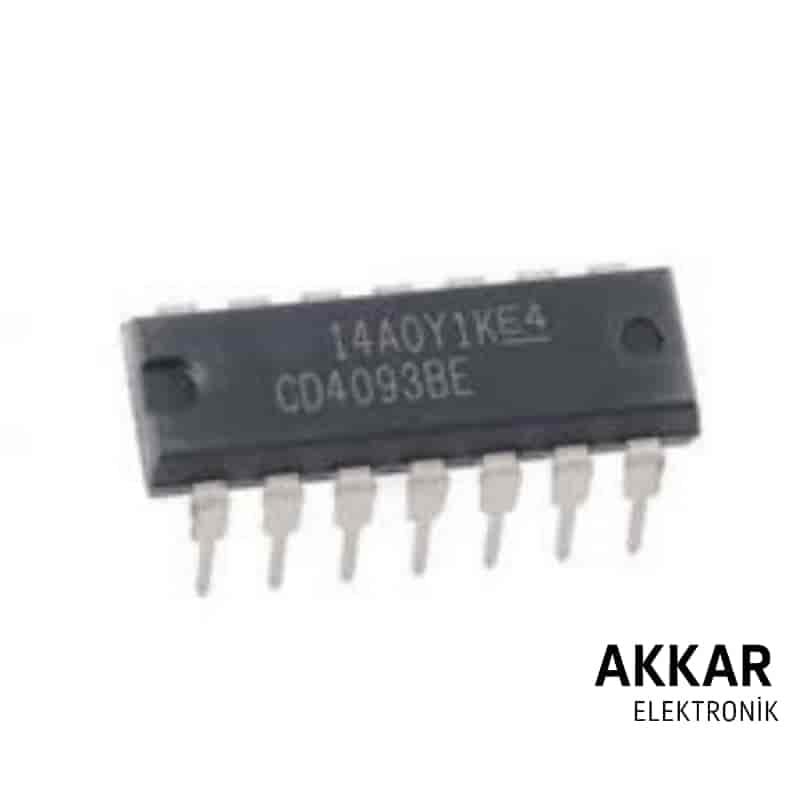 CD4093 DIP-14 Invertör ve Kapı Entegresi