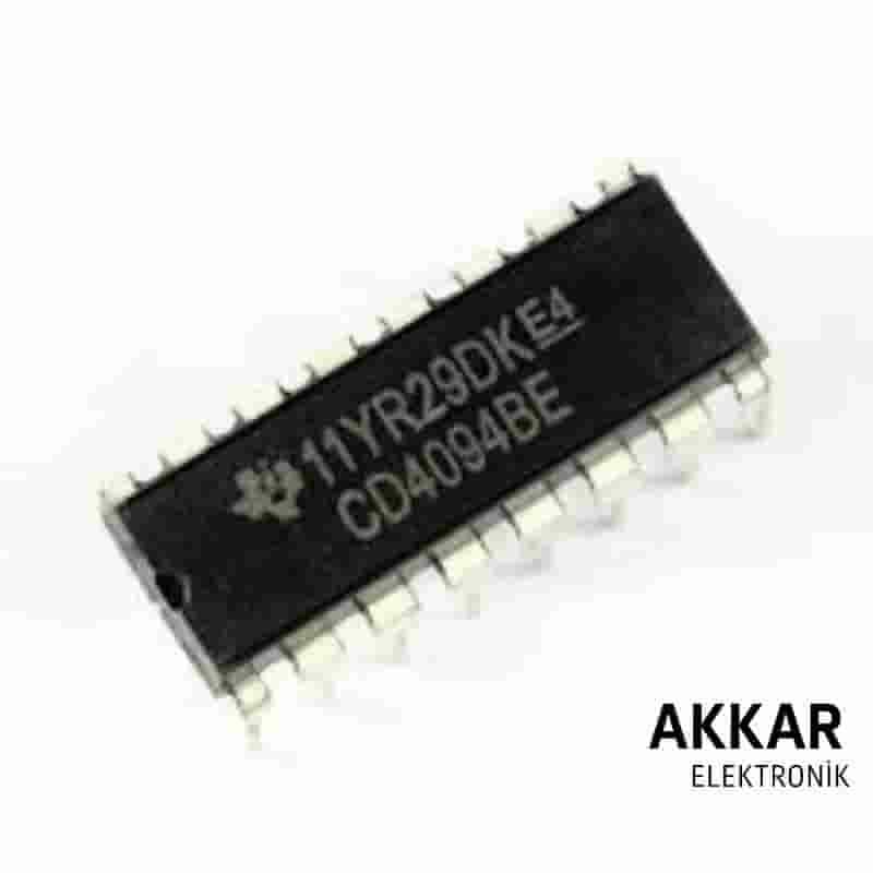 CD4094 DIP-16 Shift Register Entegresi