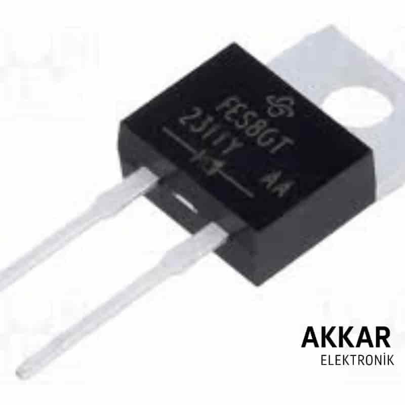 FES8GT 8A 400V 50ns TO220 2PİN Hızlı Diyot