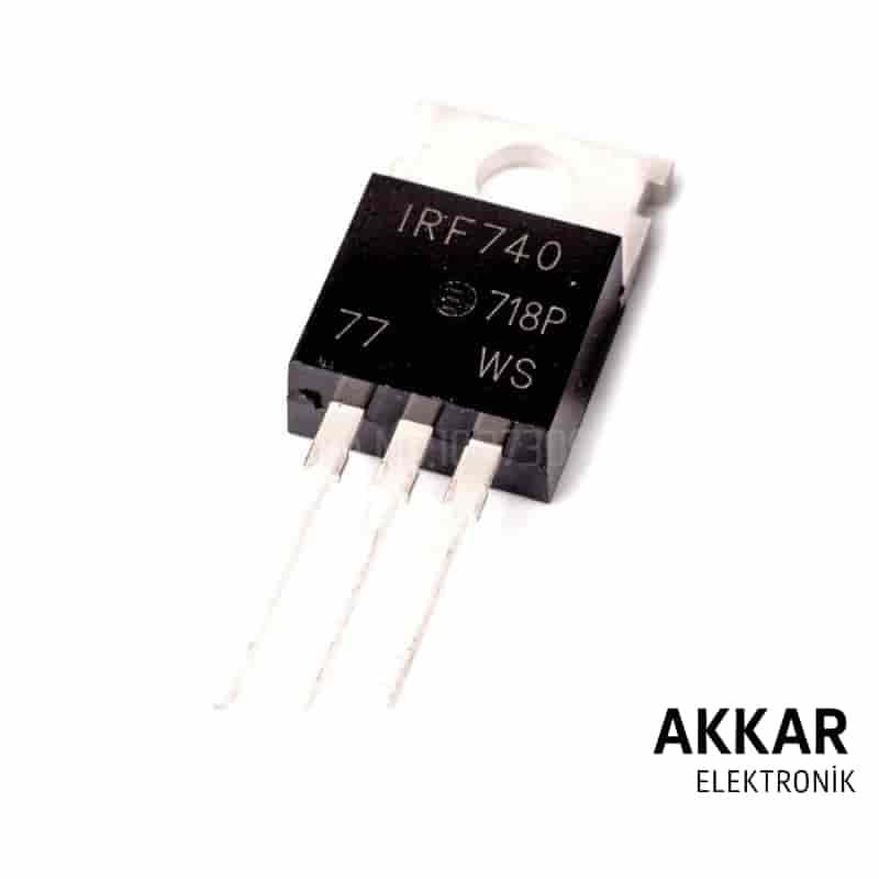 IRF740 N Kanal 10A-400V Mosfet Orjinal