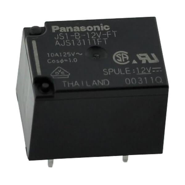 JS1-B-12V-FT  10A 12VDC ULTRA MINI PCB TYPE PANASONIC RÖLE