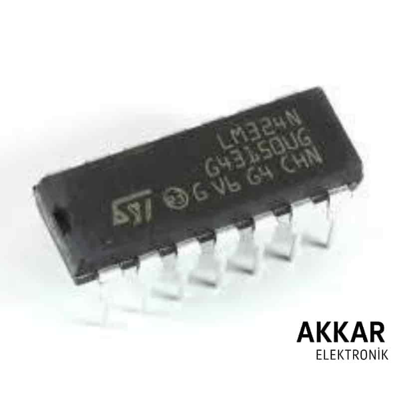 LM324N 5mA 5mV OpAmp Entegresi DIP14