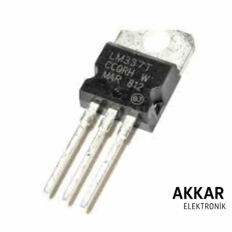 LM337T Ayarlanabilir Voltaj Regülatörü TO-220 Entegresi