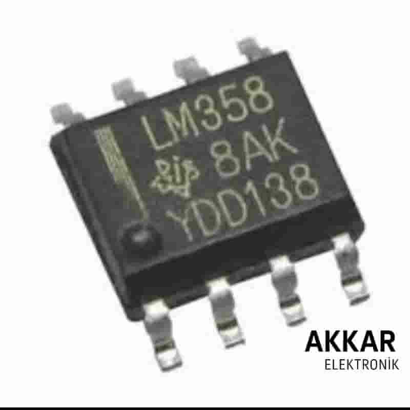 LM358 SOIC-8 SMD OpAmp Entegresi