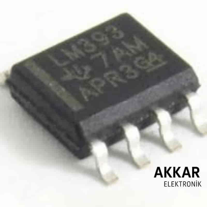 LM393 SOIC-8 SMD Komparatör Entegresi