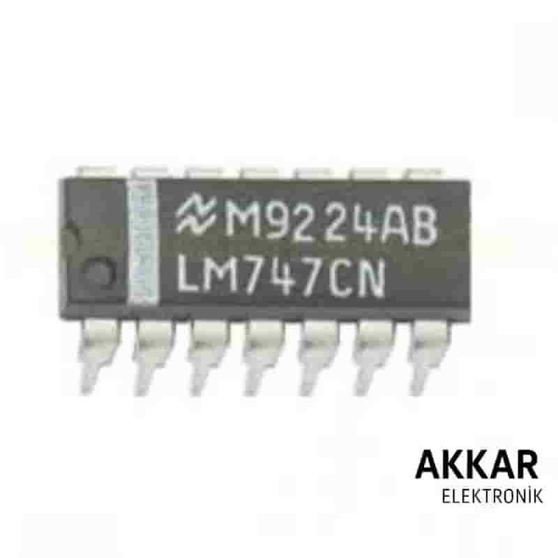 LM747CN Dual Operational Amplifier