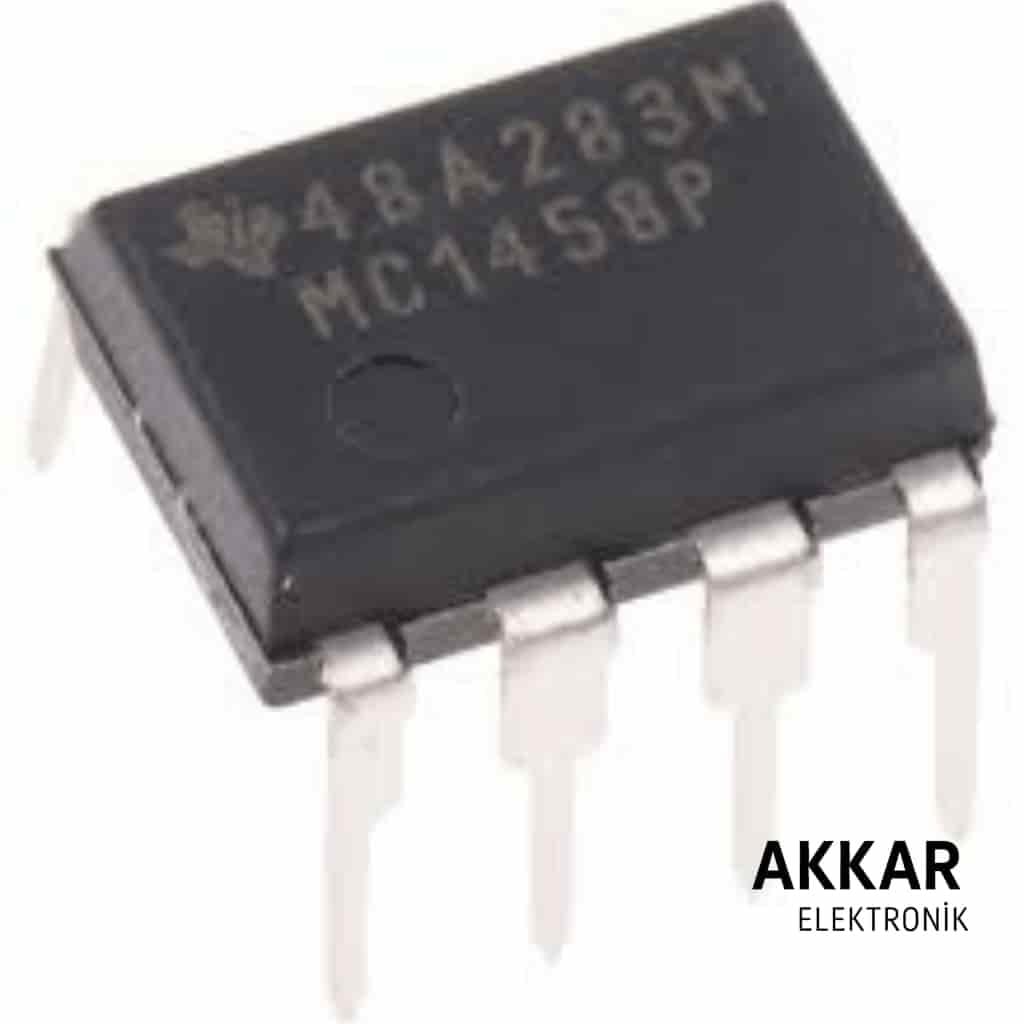 MC1458P DIP-8 Dual Genel Amaçlı Operasyonel Amplifikatör Entegresi