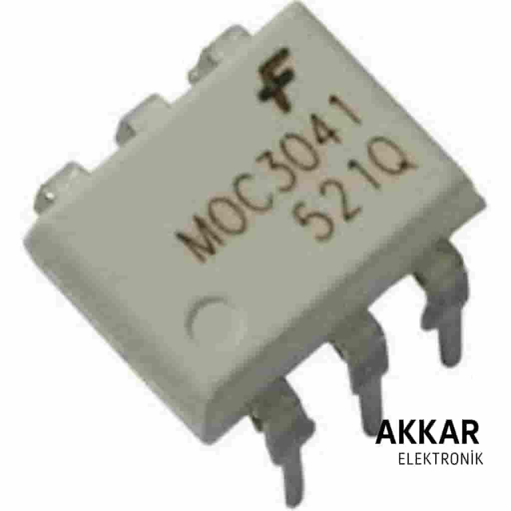 MOC3041 DIP-6 Triac Çıkışlı Optokuplör Entegresi
