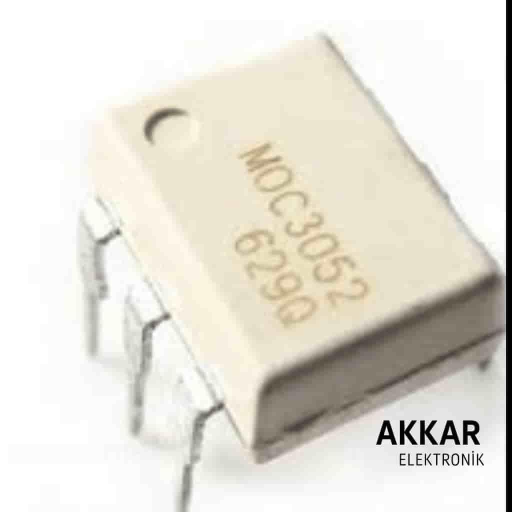 MOC3052 DIP-6 Triac Çıkışlı Optokuplör Entegresi