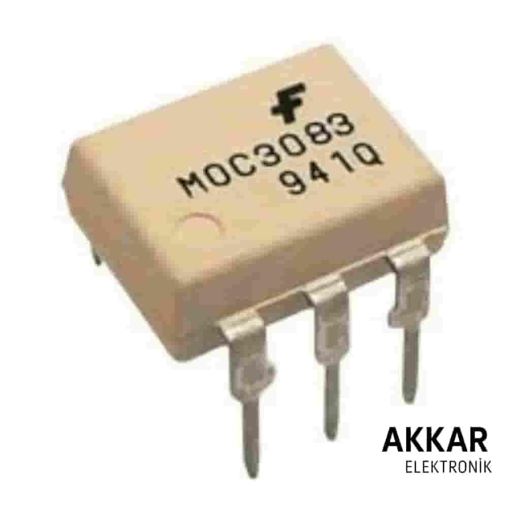 MOC3083 DIP-6 Triac Çıkışlı Optokuplör Entegresi