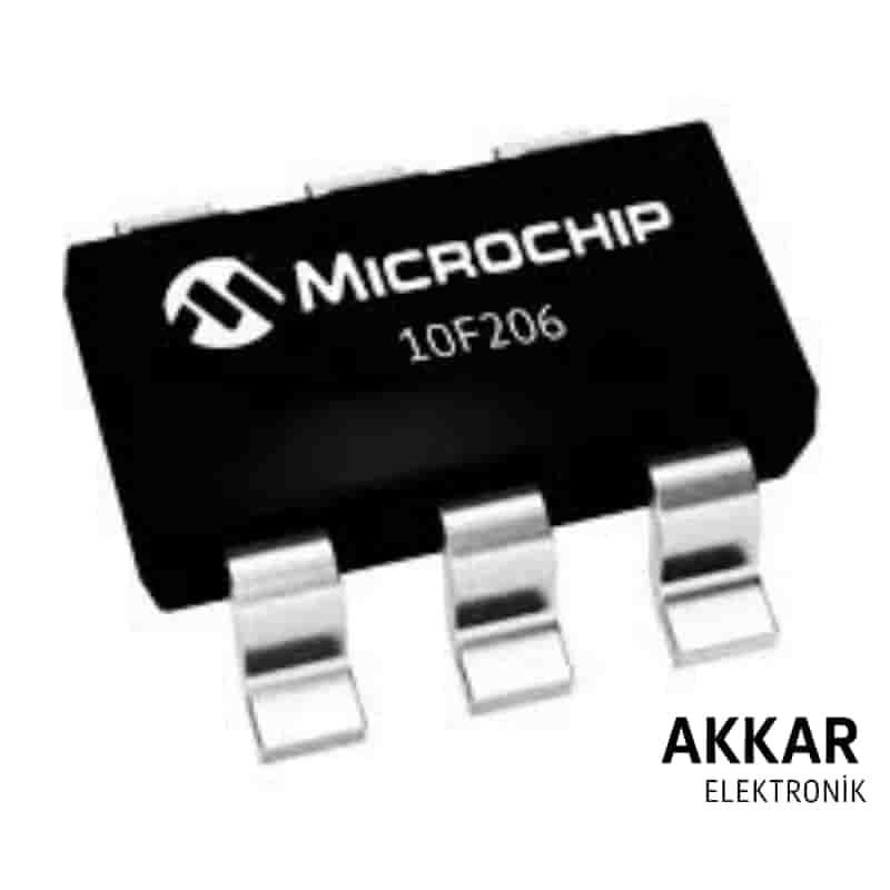 PIC10F206T I/OT SMD SOT-23 8-Bit 4MHz 10F206T  Entegre